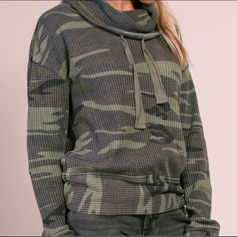 Z Supply Camo Sweater